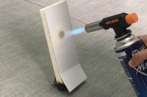 Fire burning plate