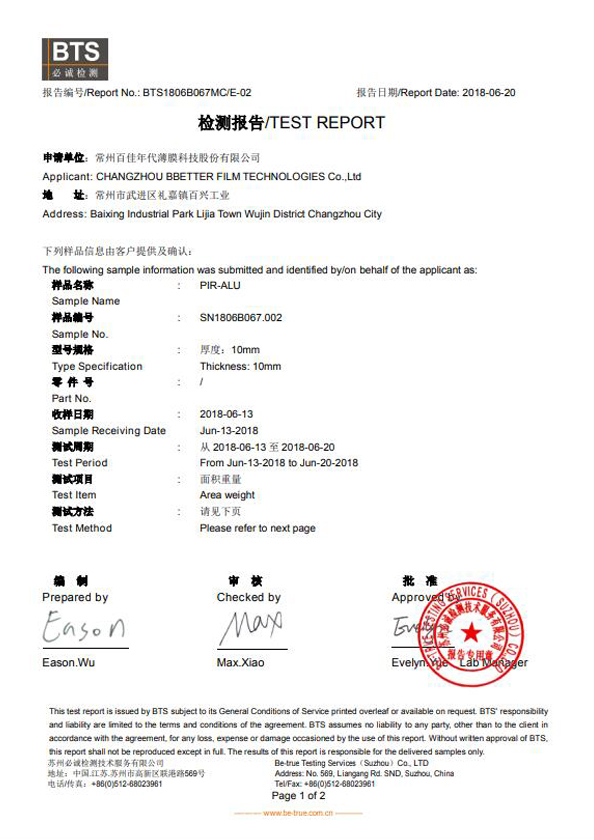 面积重量 BTS1806B067MCE02R